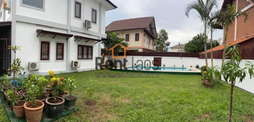 Lao style house with pool near international school